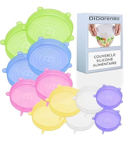 YAHUNI Lot De 6 Lève-Couvercles Silicone Résistant Chaleur – Support Couvercle En Forme De Carotte, Réutilisable Cuisine