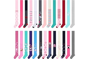 L&K-II Rajstopy dziewczęce 3/6 sztuk, torebka niespodzianka, rajstopy dla dziewczynek z różnymi wzorami losowo 2739