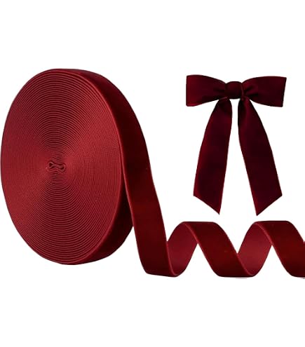 Nastro Di Velluto Berisfords 5 Metri - Colore Vino - 10 Mm - Per Cucito E Hobby Creativi