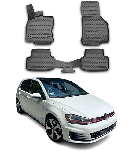 Tapis De Sol Caoutchouc 3D Golf 7 2012-2019 - Protection Intégrale | J&J Automotive