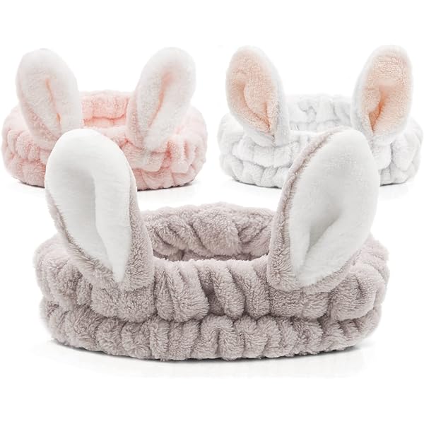 DKDDSSS 12-teiliges Spa-Stirnband Set – Elastische Korallenfleece-Haarbänder Für Gesichtspflege, Make-up & Sport