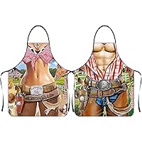 KASESSS 2 Pièces Tablier Cuisine Homme Humour, Tablier