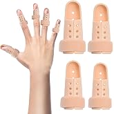 Scettar 4 Pieces Finger Splints, Finger Protector Hand Ferrules for Fingers, Adjustable Finger Splint Fixed Finger Splint for