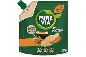 Pure Via Doypack Roux Alternative Naturelle au Sucre Roux, 220g