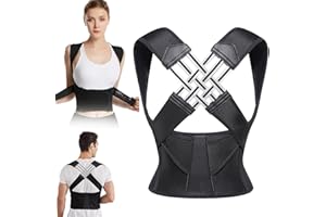 CHEYLIZI Adjustable Back Posture Belt Office Home Gym Unisex,Correcteur de Posture Dos Redresse Dos pour Homme,Femme,Correcteur de Posture pour Maintien Dos Droit Soutien (S)