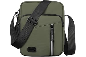 Aucuu axelväska axelväska herr, vattentät herrväska för upphängning messengerväska med multiväska, mobilväska, crossbody bag