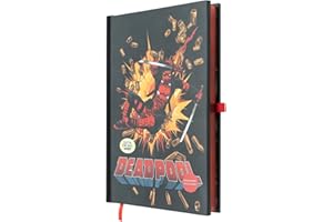 Grupo Erik Marvel Deadpool Notebook A5 With Led Light | Dotted Journal, Dotted Notebook, Bullet Journal | Notebooks A5, Notepads A5, A5 Notepad, Sketchbook A5 | Deadpool Gifts, Marvel Gifts