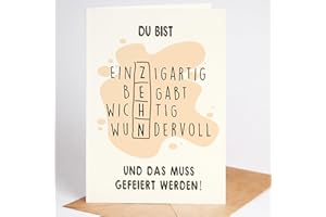 Lovely Cards - Rätselkarte - 10. Geburtstag Mädchen Jungen - Geburtstagskarte Kinder - Geschenke Mädchen 10 jahre - Birthday Card A6 (10 Jahre)