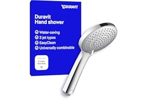 Duravit Universal Shower Head, Handheld Shower Head with 3jet Types
