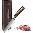 Couteau de chef japonais Santoku 67 couches VG10 avec noyau en acier Damas