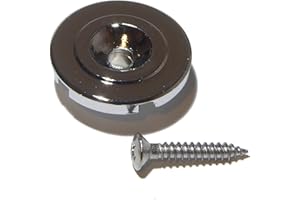 BLACK DOG MUSIC Bass guitar string tree retainer 7mm high in chrome including screw