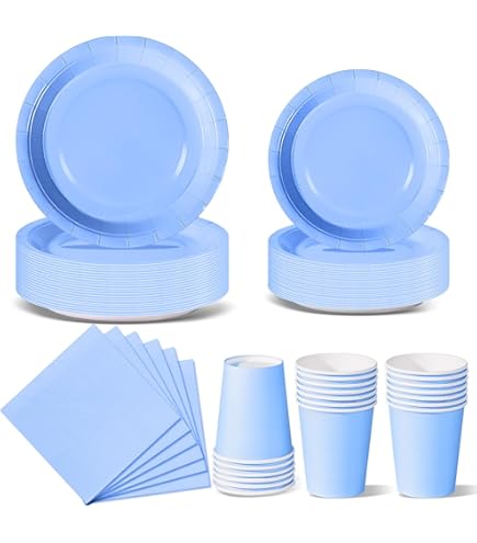 Xialvyu 20 Stück Pappteller Rot | 17,8 Cm Einwegteller Für Party | Roségold Design