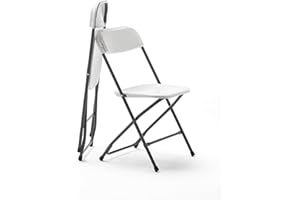 KG KITGARDEN - Pack de 2 Sillas Plegables Multifuncionales, 80x45x45cm, Blanco