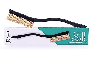 KEENON SPORTS Climbing Brush - Boulder Brush - Dense Natural Hair Bristles - Effective Cleaning of Handles and Kicks when Climbing and Bouldering - For Secure Grip