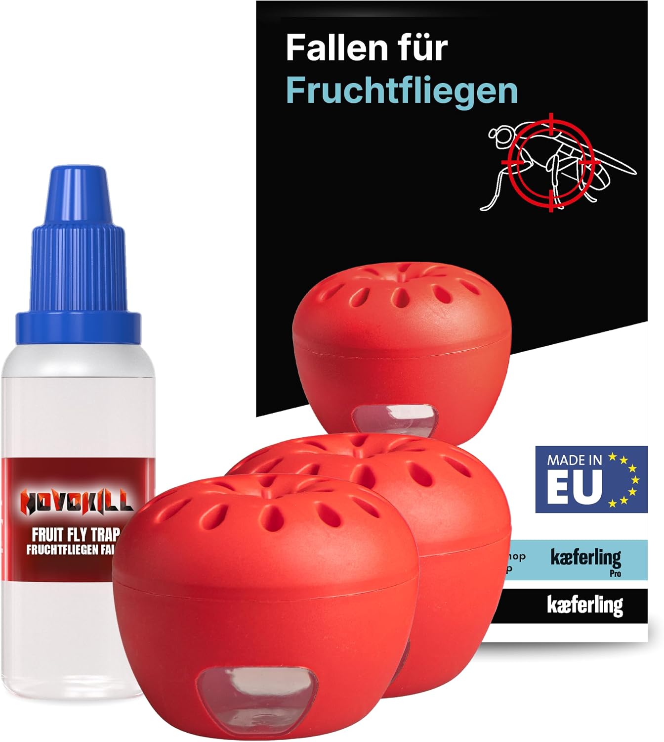 Einrichtung & Inbetriebnahme : Novokill Fruchtfliegenfalle 2X Fallen 30ml Lo