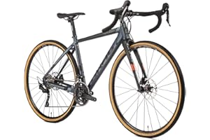 Airtracks Herren Gravel Bike 28 Zoll Gravel Fahrrad Sterrato 7.0 Shimano 2 x 10 Gang GRX-400 - UD Carbon Gabel - Rahmenhöhen 
