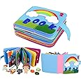 Quiet Book Montessori Busy Book Sensory Toys & Soft Fabric Baby Books Early Learning Life Skills Educational Toys