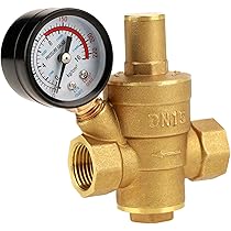 Regolatore Pressione Acqua 1/2'' Con Manometro - Ottone, Regolabile Per Casa E Giardino - Foto 3