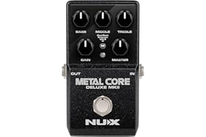 NUX NU-X | Metal Core Deluxe mkII Pedale Con 3 Selezionabili Ad Alto Guadagno Valvole Amp Modelli