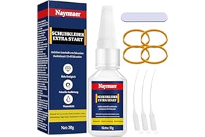 ERIGATHE Nayrmaer 30g Schuhkleber Extra Stark Wasserfest, Transparent Schuhsohlen Kleber, Professioneller Schuhkleber für Sneakers, Sohlen, Stiefel, Sandalen, High Heels, Leder, Handtaschen und mehr