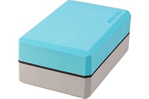 SportVida Bloc de Yoga en Mousse EVA - Bicolore - Accessoire de Yoga pour Exercices - Outil pour Le Yoga, Fitness et Le Pilates - Accessoire de Sport à la Maison - Briques de Yoga