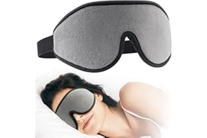 onaEz Sleep Mask for Women & Men, 3D Comfort Ultra Soft Premium Eye Mask for Sleeping, Block Out Light 100% Eye Shade Cover, Adjustable Strap Silk Foam Eye Mask Blindfold, Travel/Naps/Yoga/Plane/Night
