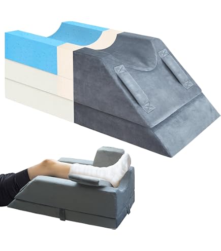 Fränkische Schlafmanufaktur Venenkissen – 70x40x16cm, Kaltschaum, Mit Abwaschbarem Bezug
