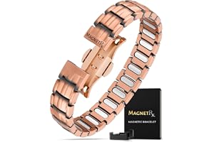 MagnetRX® Magnetiskt Koppararmband för Herr – EllipseMAX 5X med 5 000 Gauss-magneter, Justerbar Längd, Designad i USA, Patent Pending