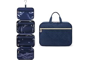 LOVEVOOK Neceser Viaje Mujer, Grande Bolsa de Aseo Colgante con Gancho Giratorio de 360°, Impermeable Neceser Maquillaje Organizador Viaje Accesorios