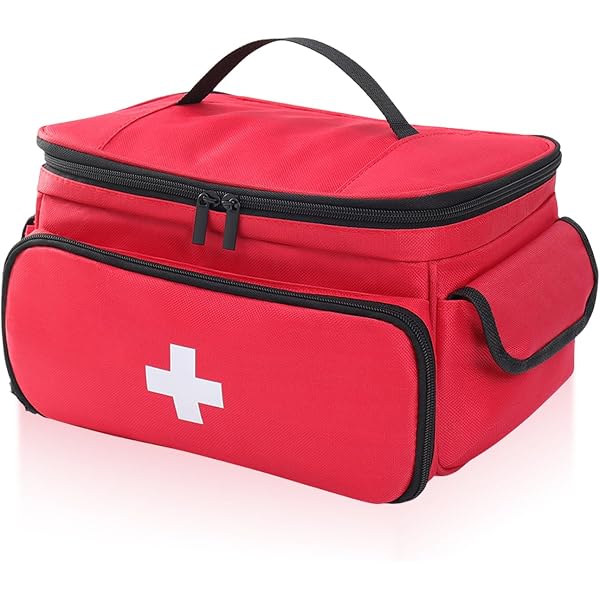 LEFOR·Z Borsa medica,borsa infermiere domiciliare,grande kit medico per infermiere con divisori staccabili per assistenza sanitaria domestica,viaggi o eventi di emergenza,nero