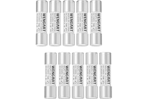 Wengart Fusibili solari WGPV-30,1000VDC 15A,10x38mm, I133kA, Fusibili fotovoltaici veloci per applicazioni fotovoltaiche solari,10 pezzi