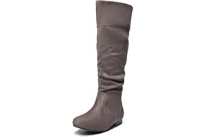 DREAM PAIRS Women's Knee High Boots and Pull On Fall Weather Boots, Ladies' Fashion and Comfortable Walking Boots, Zippers Boots, and Flats