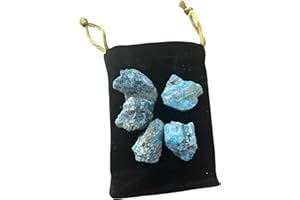 PANDIUI23 Pietra Apatite blu naturale da 20 a 30 mm 5PCS, Apatite blu grezzo, Apatite blu naturale per la fabbricazione di gioielli (Apatite blu, 5)