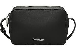 Calvin Klein Donna Borsa a Tracolla Ck Must Camera Bag Piccola, Nero (Ck Black), Taglia Unica