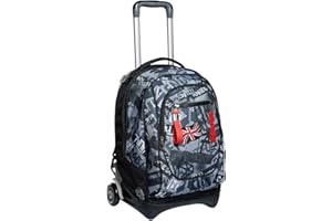 Seven Trolley New Tech, 3 in 1, Zaino Sganciabile, Per bambini e ragazzi, Scuola & Viaggio, Tempo libero