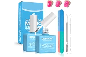 LURELUXE 2 x 15 ml remover semipermanente unghie Solvente Professionale Per Smalto Unghie - Remover Gel Rimuovi in 5 Minuti Con Lima ﻿