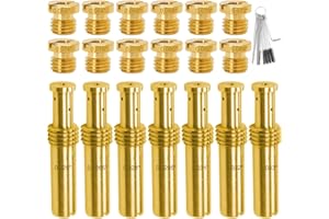 ZAMDOE Carburetor Main Intermediate Jet Kit for S&S Cycle Super B E G Carbs EVO TC E2 fit for Harley Davidson Big Twin 1984 up 35-0995 Accessories, 7 Pcs Intermediate Jets and 12 Pcs Main Jets