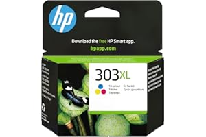 HP 303XL Cartouche d'Encre Trois Couleurs grande capacité Authentique (T6N03AE), Cyan/Magenta/Jaune