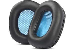 TaiZiChangQin Cuscinetti auricolari di ricambio compatibili con cuffie da gioco Sades SA810 SA-810 SA810 (cuscinetti in pelle proteica)