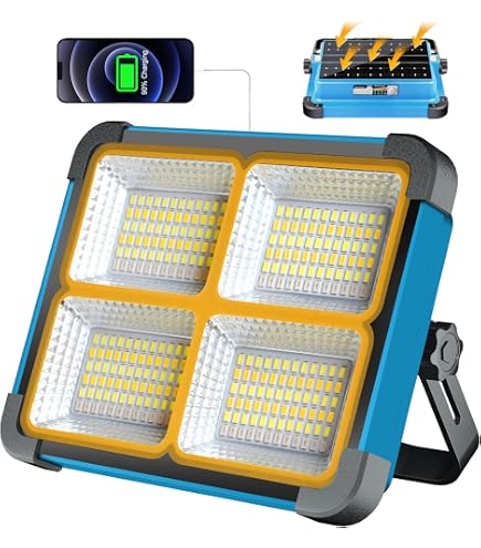AKTIVE Spot LED d'extérieur, 9x8,5x20 cm, Lumière Blanche, 3 LED, 3 Modes d' intensité, 1500 lumens, autonomie de 4 à 7 Heures, Étanchéité IP20, Chargeur USB Inclus, Spots de Jardin, Camping (61568