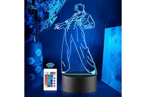 FAMINESS Harry Styles Light Harry Styles Gift 3D Night Lamp with 16 Colour Changes Kids Bedroom Office Decor Birthday for Family Child Boys Girls