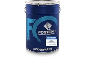FONTEINO Peinture pour Sol béton Intérieur Hydrofuge Résistant à l'usure sans solvant - 5L Blanc