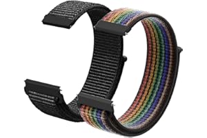 LYYLTX Nylon Fabric Uhrenarmbänder 20mm/22mm Armband für Herren Damen Ersatzband Schnellverschluss Smartwatch Sport Uhren Ersatzarmband Einstellbares Soft Breathable Watch Strap