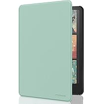 Custodia Con Funzione Sleep Per Kindle Fire 7 Tablet 2022 - Flip In PU Con Supporto E Portacarte, Colore Verde