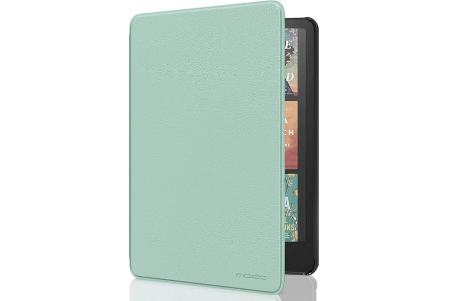 MoKo Case for All-new 7" Kindle Paperwhite (12th Generation-2024) and Kindle Colorsoft Signature Edition 2024, Lightweight Shell Cover with Auto Wake/Sleep for Kin dle Paperwhite 2024, Agave Green