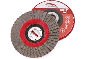 HOMESOM 5 Pollice 1pc 400 Grinding Wheels Flap Levigatura Disco Abrasivo per Smerigliatrice Angolare Diamante Levigatura Pad