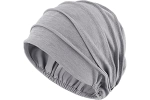LIMHOO Women's Soft Chemo Beanie Hat Breathable Cotton Slouchy Turban Headwear for Cancer Patients Hair Loss Chemotherapy
