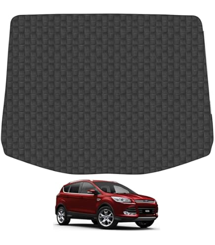 LZGBMNB Car Cargo Liners For Ford Kuga 2019 2020 2021 2022 2023 2024, Full Coverage Leather Boot Liner, Car Boot Protector Interior Accessories,Black