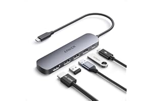 Anker USB C Hub, 5-in-1 USB Hub for Laptops, 4K HDMI Multiport Adapter with 90W Max Power Delivery, USBC & USBA Data Ports USB C Dongle, Compact for MacBook, Dell, and More (Charger Not Included)