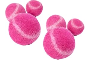 YUNXIASW Set di palline per cani - Palla per cani resistente ai morsi - 100% pura lana,Naturale e Riutilizzabile,6 Palle (7cm Diametro)